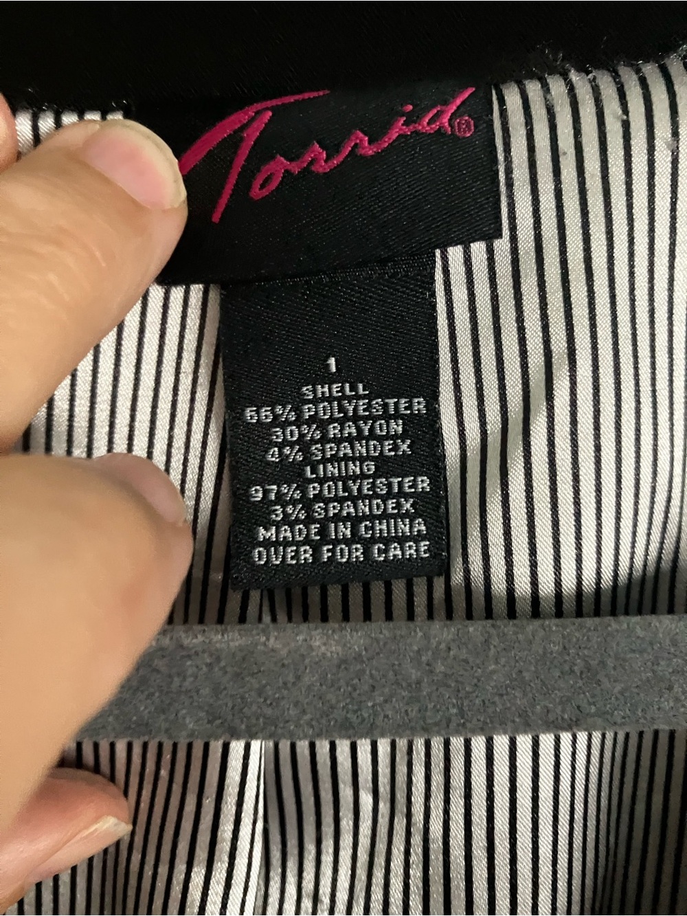Torrid Black Ruched Sleeve One-Button Blazer Jacket Size 1 Office EUC 14/16 - Picture 6 of 11